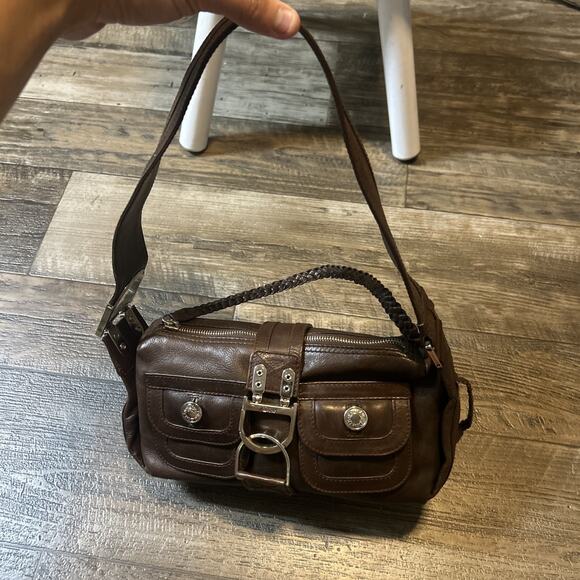 Dior Flight Shoulder Bag Medium Brown Leather/Shearling - Picture 1 of 10